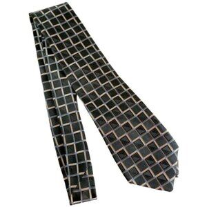 Michael Kors Neck Tie Silk Mens Geometric Square Business Regular Accessories